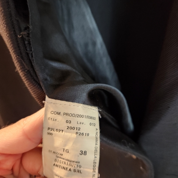 Vintage Emporio Armani Black 100% Wool Long Coat Made in Italy - Picture 8 of 12